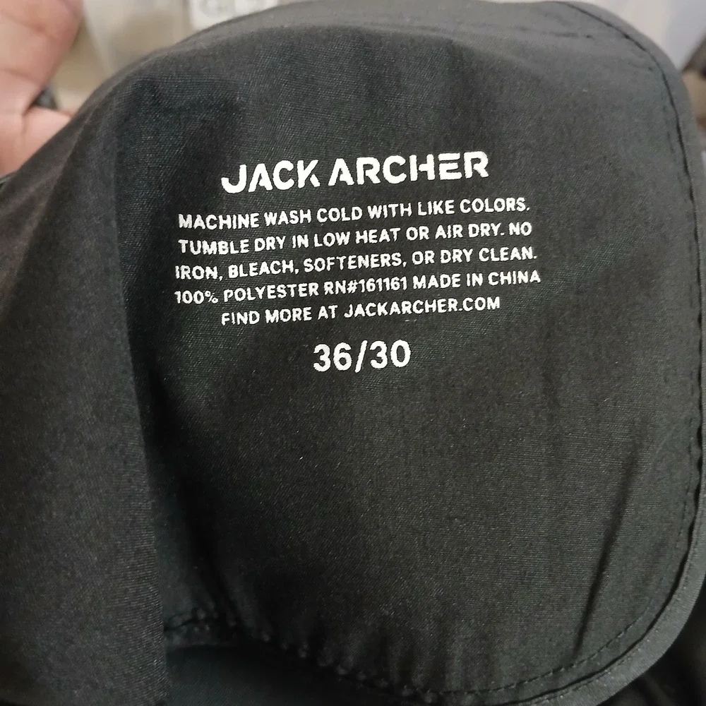 Jack Archer Jetsetter Tech Chino Performance Pants Mens 36x30 Gray